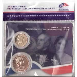 2009 United States Mint Presidential $1 Coin & First Spouse Medal Set 