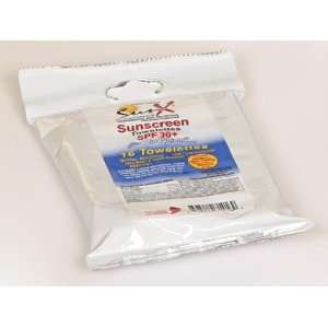  SunX Sunscreen Wipes Resealable Soft Pack 16 Towlettes 
