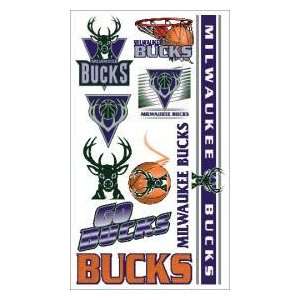 Milwaukee Bucks NBA Temporary Tattoos (10 Tattoos) Sports 