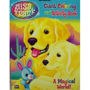  Lisa Frank Coloring & Activity Book ~96 Pg Puppy & Bunny 