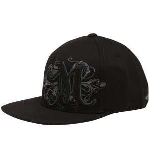 Top of the World Miami Hurricanes Black Luxury 1 Fit Flex Hat  