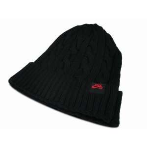 Nike SB Cable Knit Beanie Cap Hat Black