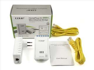 NEW 2pcs Powerline Adapter Network Homeplug AV Wireless Ethernet Kits 