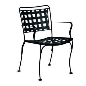 Woodard 720001 40 Victoria Stackable Arm Outdoor Dining Chair  