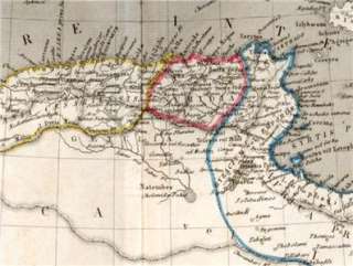 Map   Gaspar Y Roig, Madrid  c1855  AFRICA  NUMIDIA  