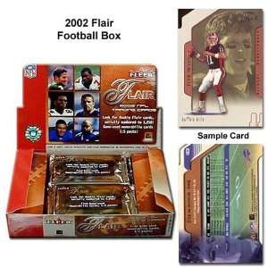  Fleer 2002 NFL Fleer Flair Box of Unopened Cards Sports 