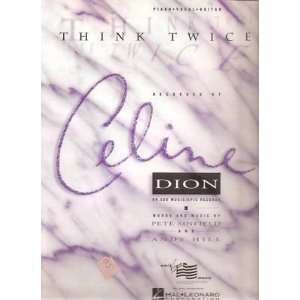  Sheet Music Think Twice Celine Dion 123 