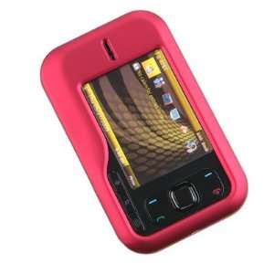  Crystal Hard Cover RED Rubberized Case for Nokia Surge 6790 