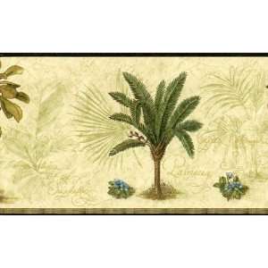  Tan Palm Tree Wallpaper Border