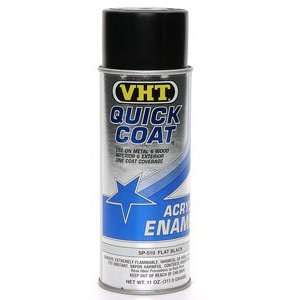  VHT SP510 Quick Coat Flat Black Acrylic Enamel Can   11 oz 