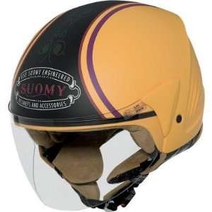  Suomy Jet Light Helmet , Color Yellow/Black, Size Lg 