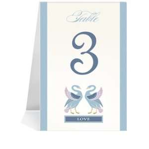  Wedding Table Number Cards   Swan Dance #1 Thru #20 