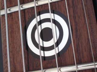 Bullseye Target Viny decal inlay set for any guitar or bass  