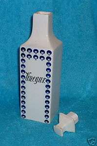 Vintage Vinegar bottle GMT & Bro Germany blue white  