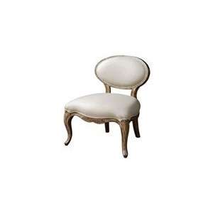    Uttermost Antiqued Whitewash Tola Slipper Chair