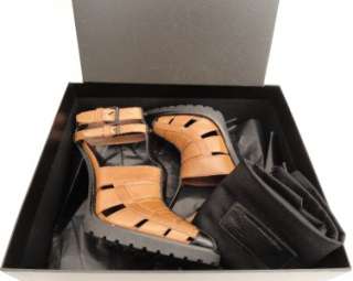 BN Alexander Wang Tan Brown Leather Ankle Strap Heels Shoes UK5 EU38 