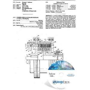    NEW Patent CD for COMBINATION CLUTCH AND COUPLING 