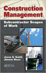 Construction Management Subcontractor Scopes of Work, (1439809410 