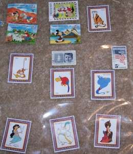 Postage Stamps,Over 90  Grenada, Bhutan, Guyana, ETC.  