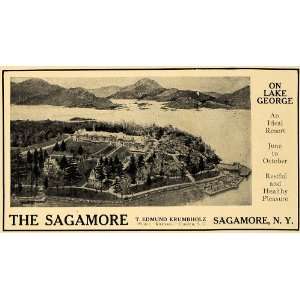  1907 Ad Sagamore Resort Lake George T Edmund Krumbholz 