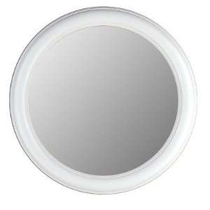 Hitchcock Butterfield Company 7722 Round Mirror in Floral White Bevel 