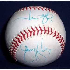  Jason & Jeremy Giambi Autographed Baseball Sports 