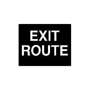   Exit Route Signs (black) with Raised Text and Grade 2 Braille   5x4