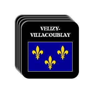 Ile de France   VELIZY VILLACOUBLAY Set of 4 Mini Mousepad Coasters