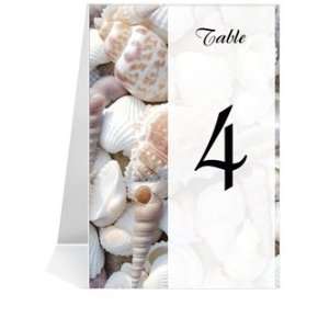 Wedding Table Number Cards   Shell Fortune #1 Thru #18 