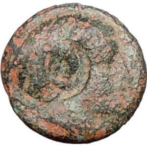   350BC Rare Ancient Greek Coin APOLLO LYRE Countermark 