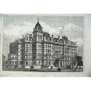   1865 Exterior View Langham Hotel Portland Place London