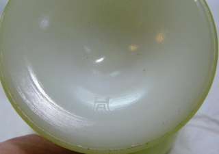 Vintage Hazel Atlas Sugar Cup Mug 2 Handle Footed Green  