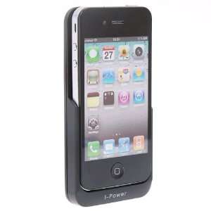   Backup Battery Charger Case For iPhone 4G (Black) Cell Phones