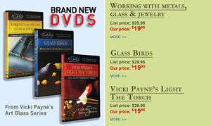 VICKI PAYNE STAINED GLASS ART FUSING LIBRARY DVD SERIES  