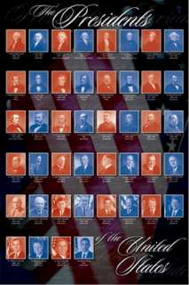 POSTER ~ PRESIDENTS OF THE UNITED STATES America Obama  