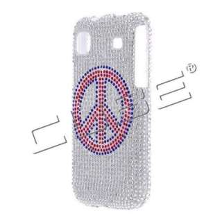 PEACE Sign DIAMOND Bling Cover 4 Samsung VIBRANT Silver  