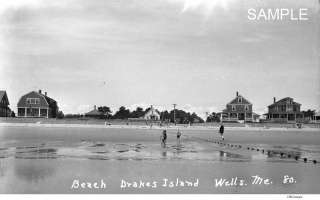 1930s Drakes Island Wells Maine Beach & Cottages  