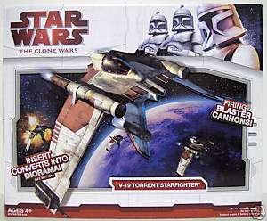 19 TORRENT STARFIGHTER Star Wars The Clone Wars Vehicle 2009  