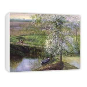 Flowering Apple Tree and Willow, 1991 by   Canvas   Medium   30x45cm