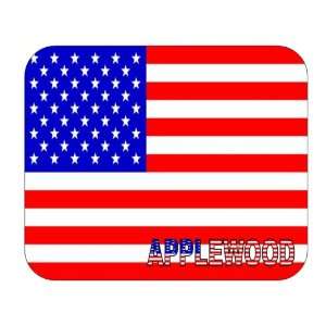  US Flag   Applewood, Colorado (CO) Mouse Pad Everything 