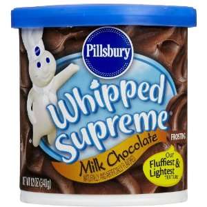 Pillsbury Whipped Supreme Milk Chocolate Frosting 12 oz  