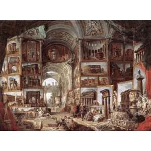   painting name Roma Antica, by Pannini Giovanni Paolo