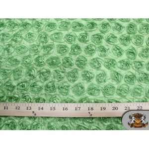 Taffeta Small Mint Green Rosette Fabric / 58 60 Wide / Sold By the 