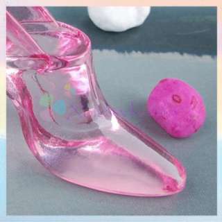 High Heel Ring Jewelry Display Holder Case Stand Pink  