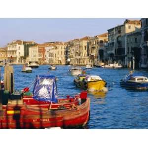 Boat Traffic on the Grand Canal, Venice, Veneto, Italy 