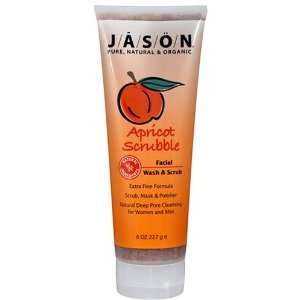  JASON Natural Cosmetics Face Scrub  Apricot Scrubble Wash 