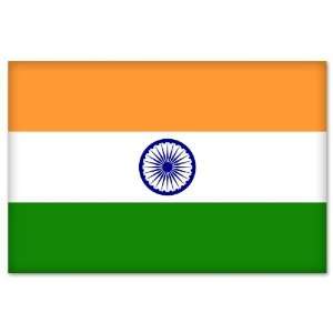  India Indian National Flag car bumper sticker 5 x 4 