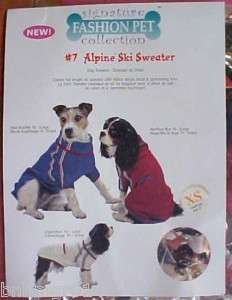 New Signature Fashion Pet Alpine Ski Sweater Sz XS  