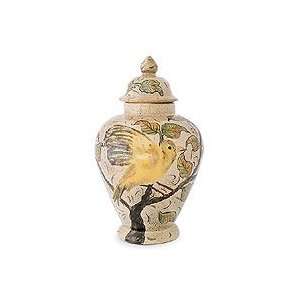  Ceramic vase, Canary in Flight