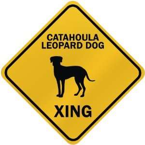    CATAHOULA LEOPARD DOG XING  CROSSING SIGN DOG